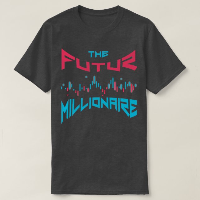 Camiseta ex-comerciante o futuro milionário (Frente do Design)