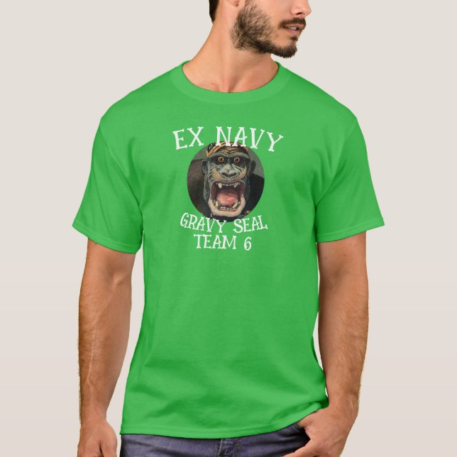 Camiseta Ex Marinha Elefante Foca EQUIPA 6 (Frente)