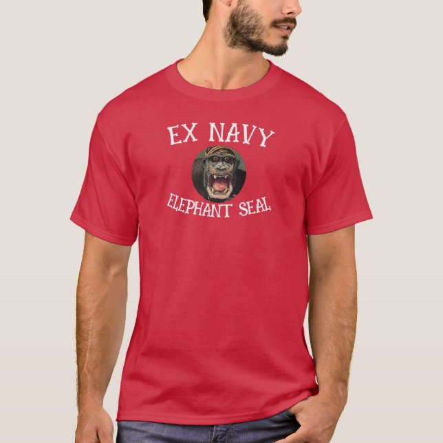 Camiseta Ex-Marinho Elefante Selo (Frente)