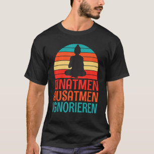 Camiseta Exalação por inalação a rondar a estátua Buda silh