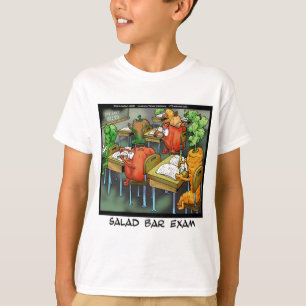 Camiseta Exame da Barra de Salada Engraçado