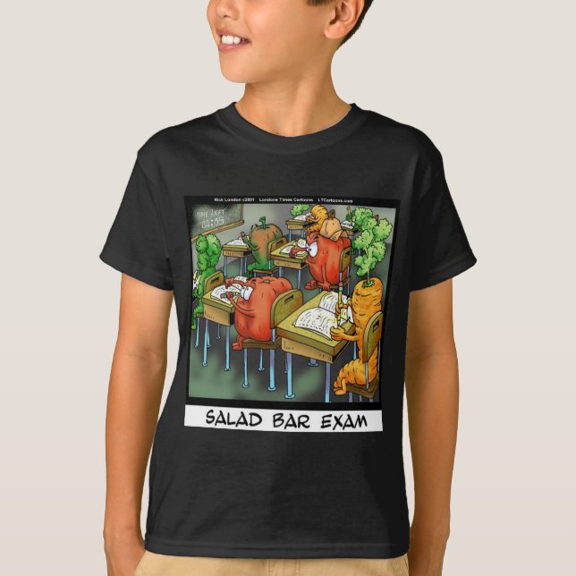 Camiseta Exame da Barra de Salada Engraçado (Frente)