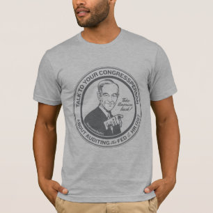 Camiseta Exame de Ron Paul o t-shirt de Federal Reserve