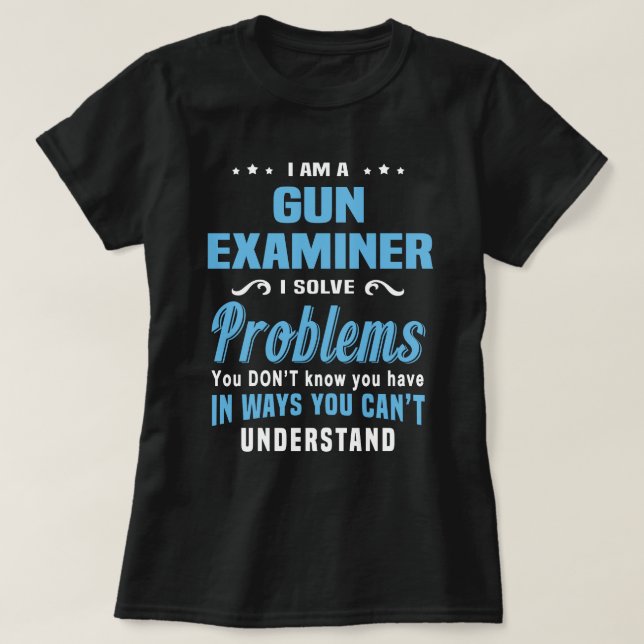 Camiseta Examinador de Armas (Frente do Design)
