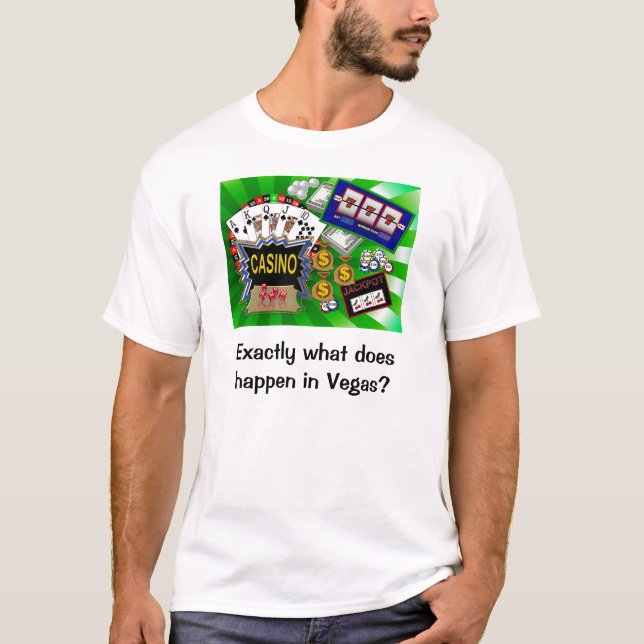 Camiseta Exatamente que acontece em Vegas? (Frente)