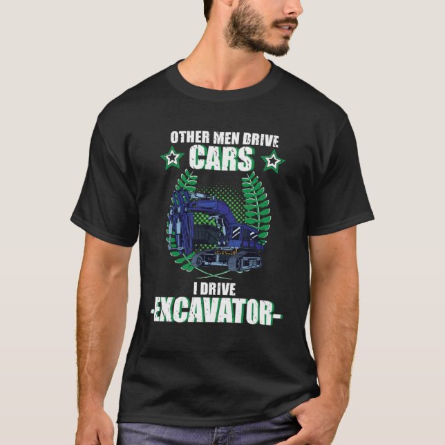Camiseta Excavator excavator driver vehicles construction s (Frente)