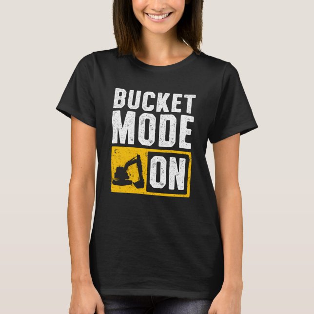 Camiseta Excavator Operator For Excavator Driver Backhoe Op (Frente)