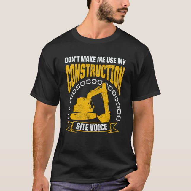 Camiseta Excavator Operator For Excavator Driver Backhoe Op (Frente)