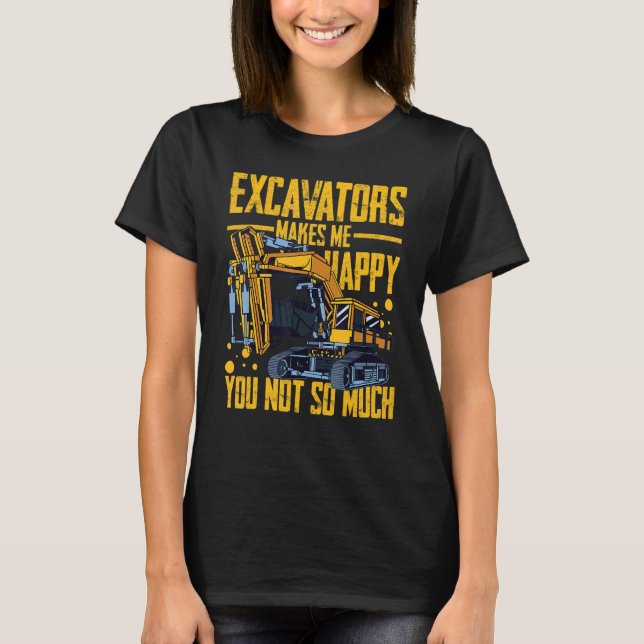 Camiseta Excavator Operator Remote Control Digger Machine R (Frente)