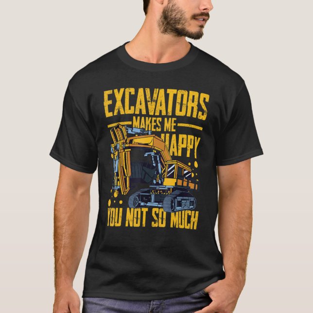 Camiseta Excavator Operator Remote Control Digger Machine R (Frente)