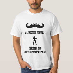 Camiseta Excedente um homem viril real - manual da