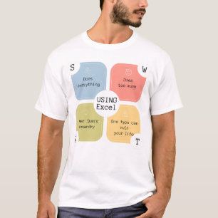 Camiseta Excel Humor Assistente do Excel Folha de Cálcu