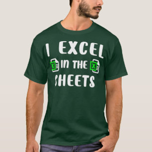 Camiseta Excel nas Folhas Contabilidade Engraçada