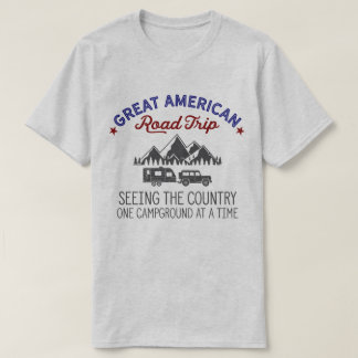 Camiseta Excelente American Road Trip, Camping Shi
