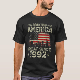 Camiseta Excelente aniversário de 30 anos EUA Flag Fazer Am