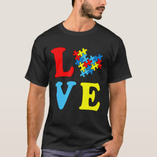 Camiseta Excelente Autismo Quebra-cabeça Consciência Ama Au