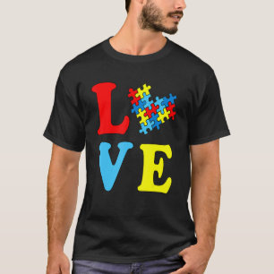 Camiseta Excelente Autismo Quebra-cabeça Consciência Ama Au