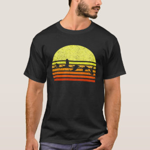 Camiseta Excelente Azul Pássaro Heronário Retro Sunset Dist