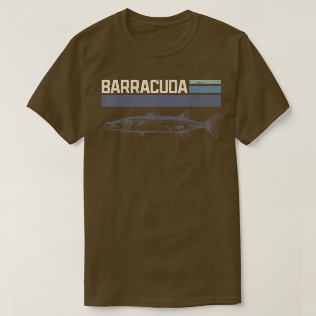 Camiseta Excelente Barracuda Cuda Pesca Selvagem Saltwater  (Frente do Design)