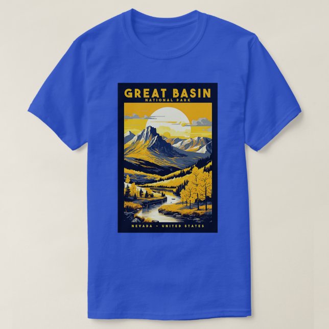 Camiseta Excelente Basin National Park Nevada Estados Unido (Frente do Design)