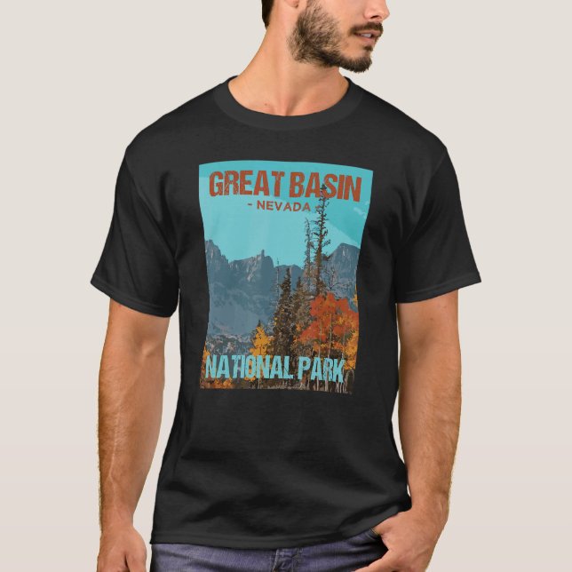 Camiseta Excelente Basin National Park Nevada Poster Design (Frente)