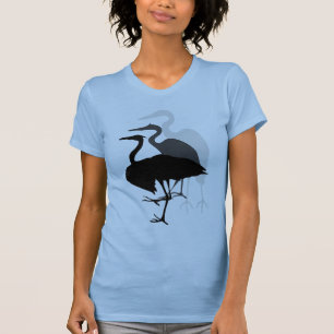Camiseta Excelente Blue Heron Ladies T-shirt Blue