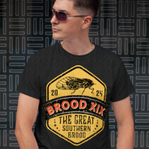 Camiseta Excelente Brood XIX Cicadas Southern Brood Grunge