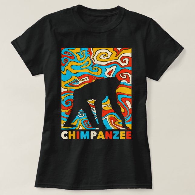 Camiseta Excelente Chimpanzee Design Monkey Costume (Frente do Design)