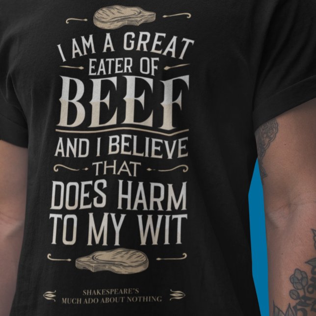 Camiseta Excelente comedor de carne de bovino: CHURRASCO mo (Criador carregado)