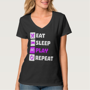 Camiseta Excelente Comer Sleep Reproduzir Jogos de Videogam
