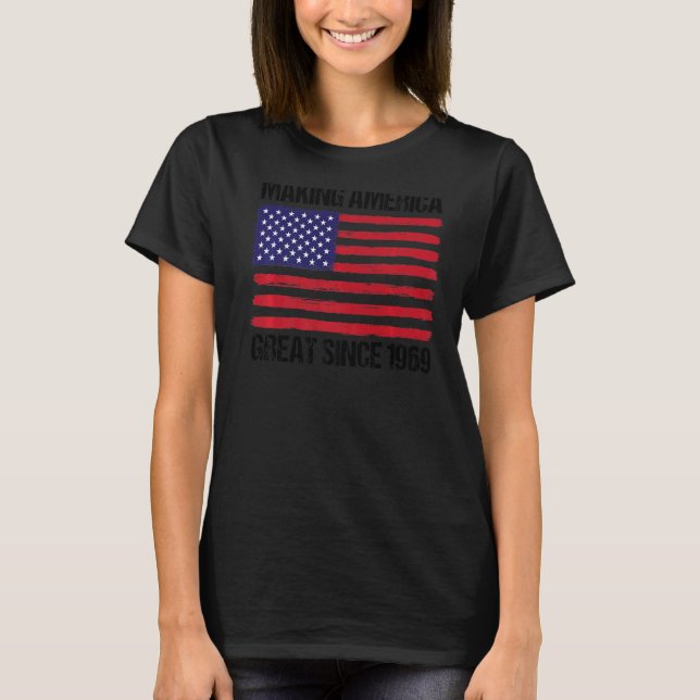 Camiseta excelente da América do Fazer de aniversário 53 de (Frente)