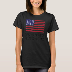 Camiseta excelente da América do Fazer de aniversário 53 de