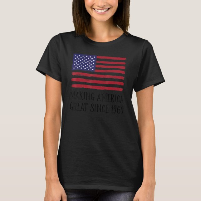 Camiseta excelente da América do Fazer de aniversário 53 de (Frente)