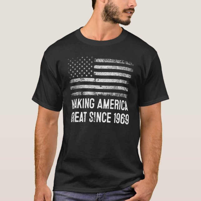 Camiseta excelente da América do Fazer de aniversário 53 de (Frente)