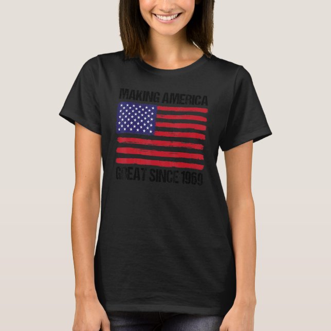 Camiseta excelente da América do Fazer de aniversário 53 de (Frente)