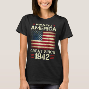 Camiseta Excelente Da América Do fazer Desde 1942 Vintage 8