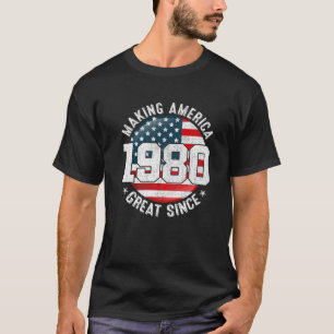 Camiseta Excelente da América do fazer desde 1980 EUA Sinal
