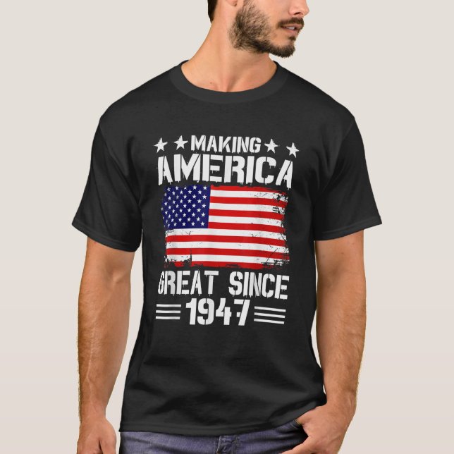 Camiseta Excelente Da América fazer Desde 1947 (Frente)