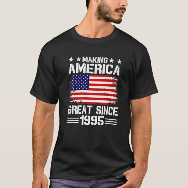 Camiseta Excelente Da América fazer Desde 1995 Festa de ani (Frente)