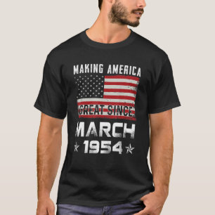 Camiseta Excelente da América Fazer desde março de 1954 B