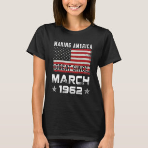 Camiseta Excelente da América Fazer desde março de 1962 Bir