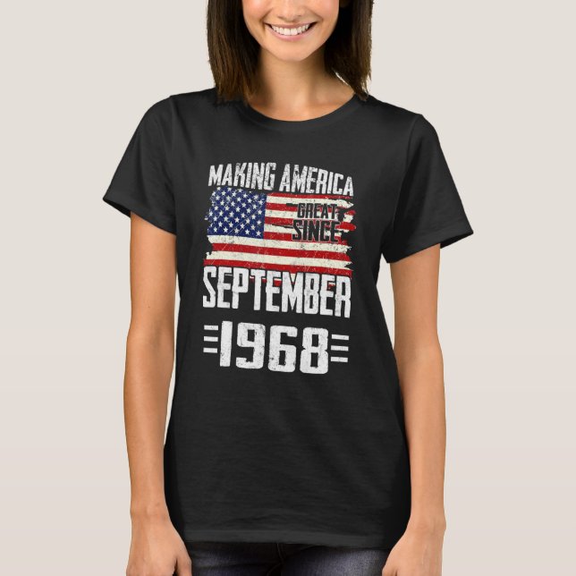 Camiseta Excelente Da América fazer Desde Setembro De 1968  (Frente)