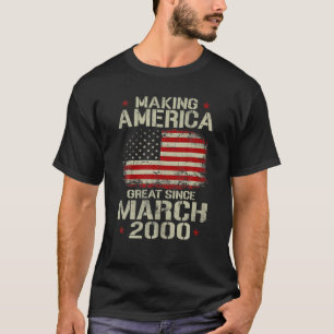 Camiseta Excelente Da América Fazer Mens Desde Março De 200