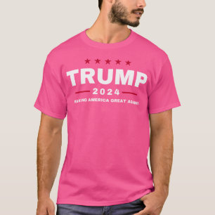 Camiseta Excelente da América Fazer Trump 2024 De Novamente