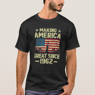Camiseta Excelente De Bandeira Da América Fazer Vintage Des