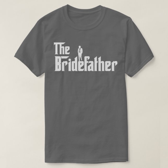 Camiseta Excelente de Bridefather Pai da Noiva Homens Pai D (Frente do Design)