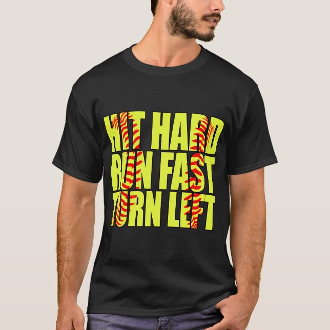 Camiseta Excelente De Design De Softball Engraçado Para Men (Frente)