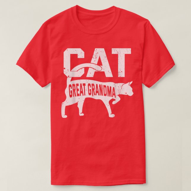 Camiseta Excelente de gato vovó Kitten dono de animais de e (Frente do Design)