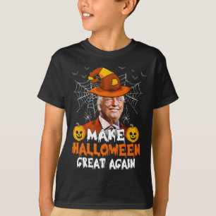 Camiseta Excelente De Halloween Novamente Engraçado Trump J