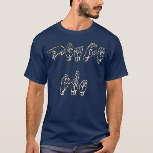Camiseta EXCELENTE de Paz para Fim de Linguagem de Sinal Am